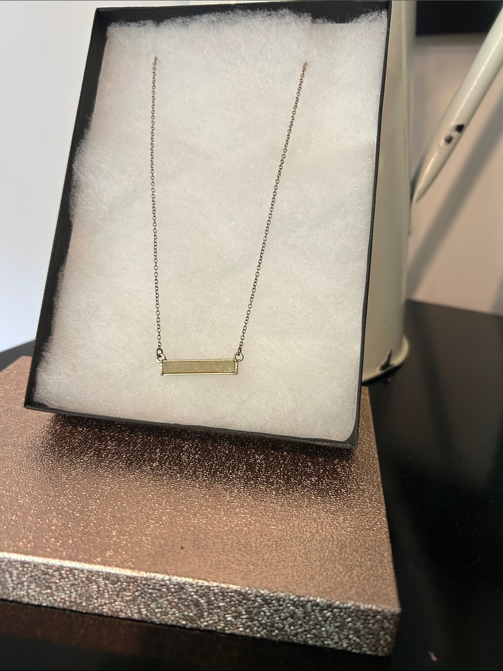Minimal Gold Bar Necklace - Elegant Everyday Pendant